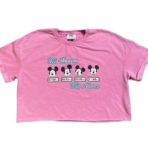 Bershka x Disney Mickey Mouse Crop Top Size L